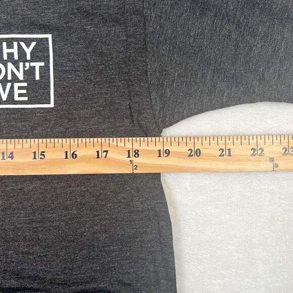 Why don’t‎ we concert release distressed long hem  T-shirt Men Medium NWOT - Picture 4 of 6